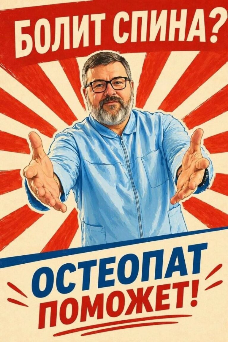 СОКЛИНИКА - Семейная Остеопатическая клиника 25 Продолжаем серию баннеров в советском стиле